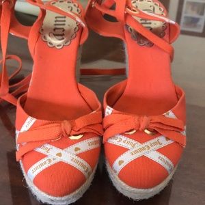 Juicy couture espadrilles wedges